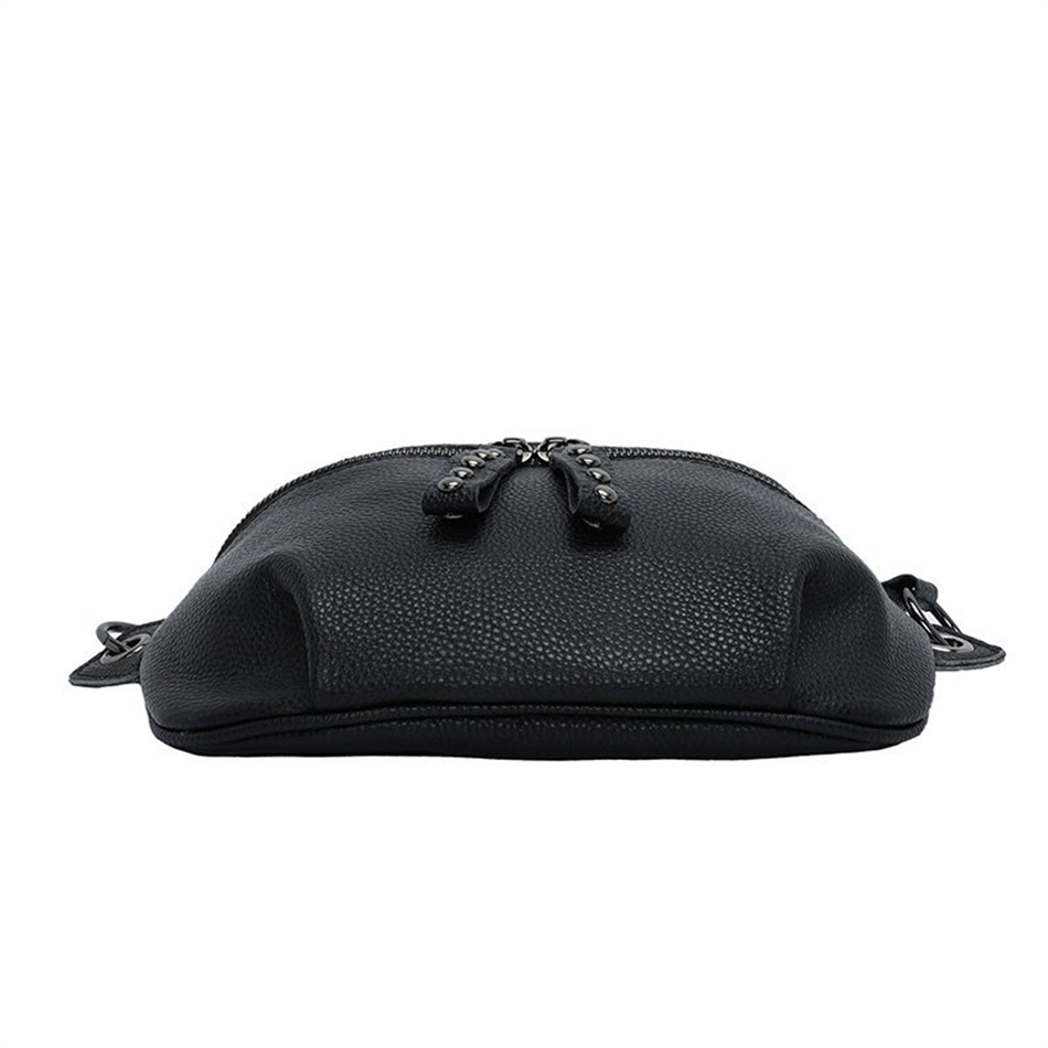 cuir noir sac bandoulière