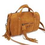 sac à bandoulière en daim