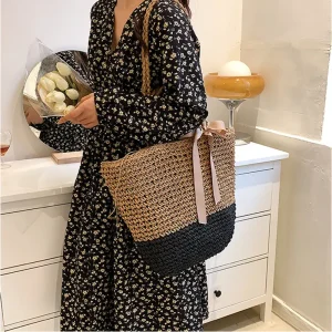 sac bandoulière en raphia