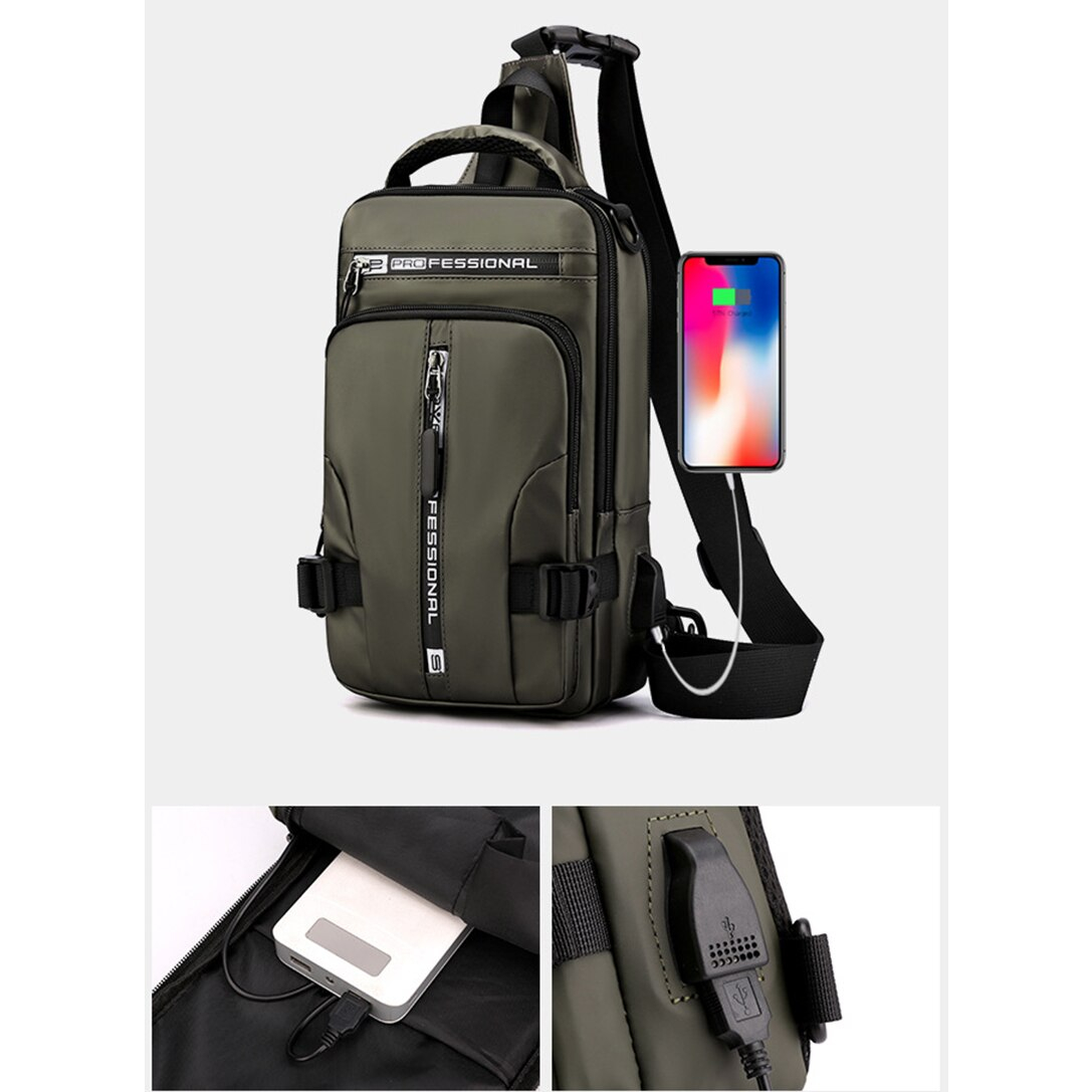 sac à dos noir avec port USB