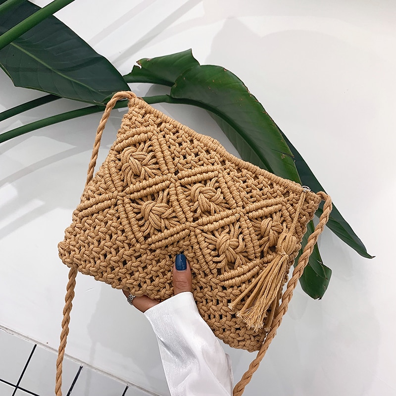 accessoire macramé sac à main