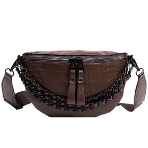 sac banane cuir synthétique