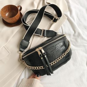 sac banane cuir synthétique