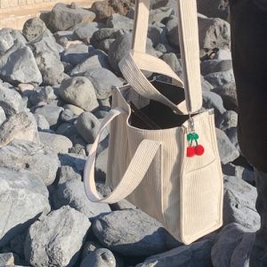 Petit Sac cabas bandoulière en velours