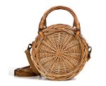 sac bandoulière rond osier