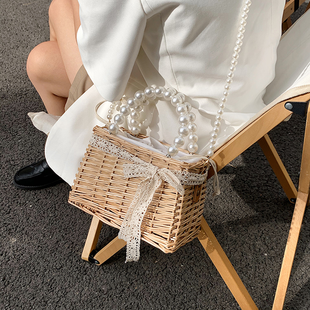 sac bandoulière avec perles