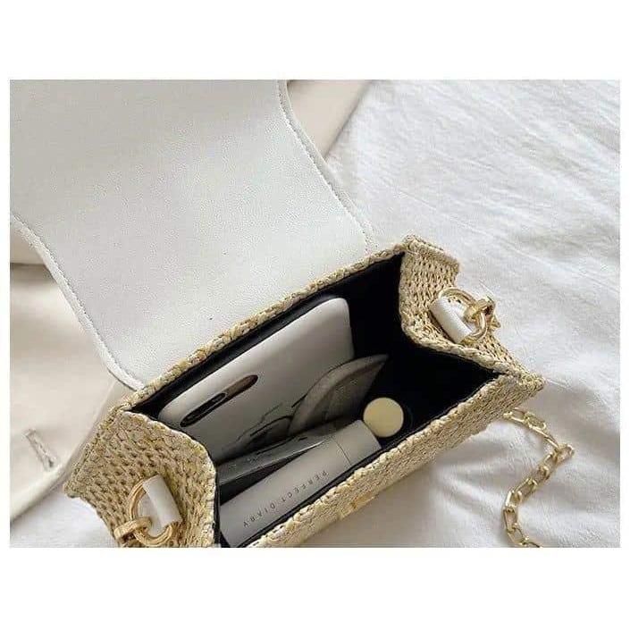 pochette paille pour femme
