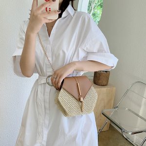 sac à main en paille pour femme