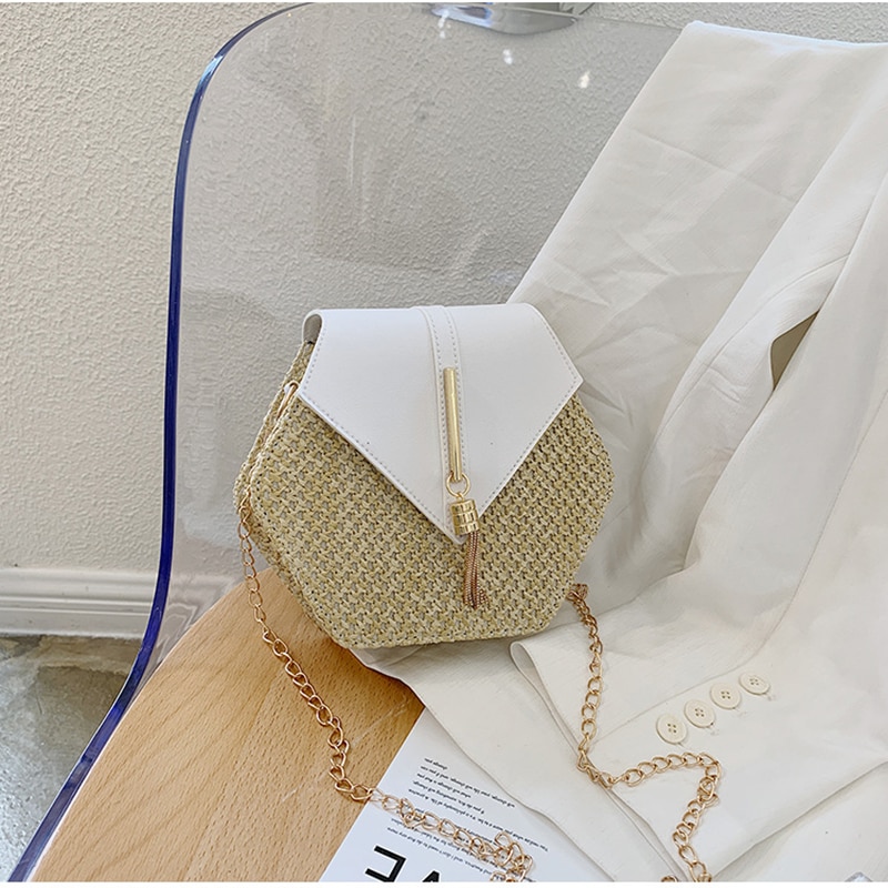 design naturel sac à main paille