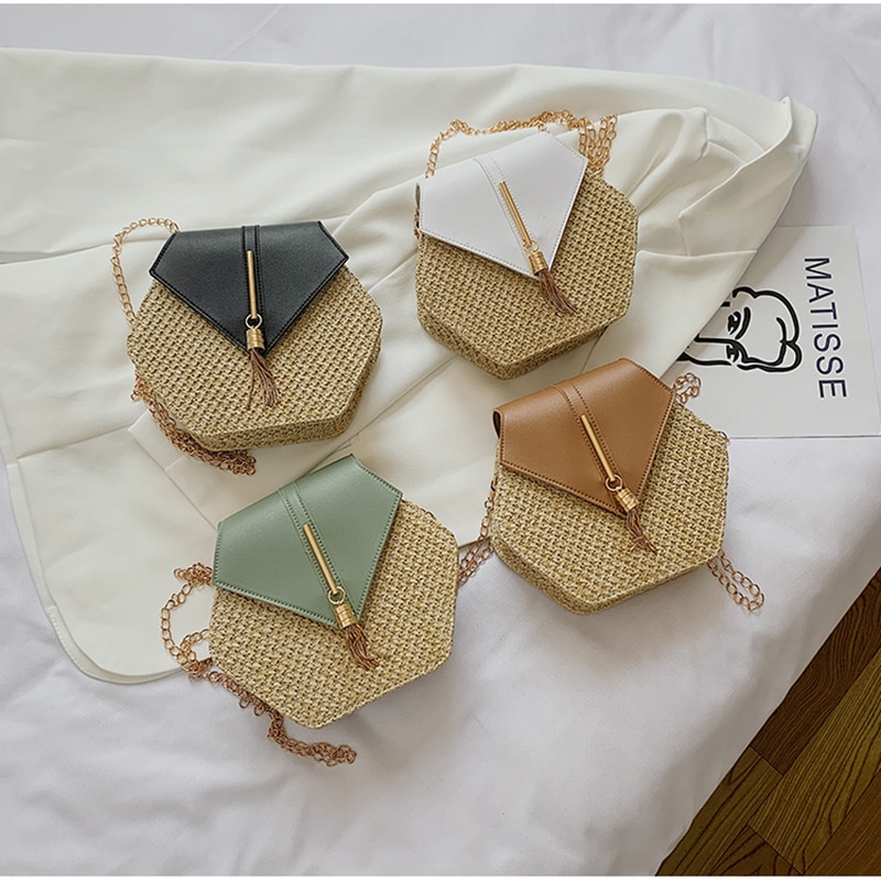 sac à main paille chic