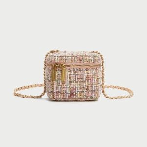 sac en tweed avec chaîne