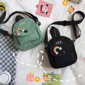 sac bandoulière arc-en-ciel