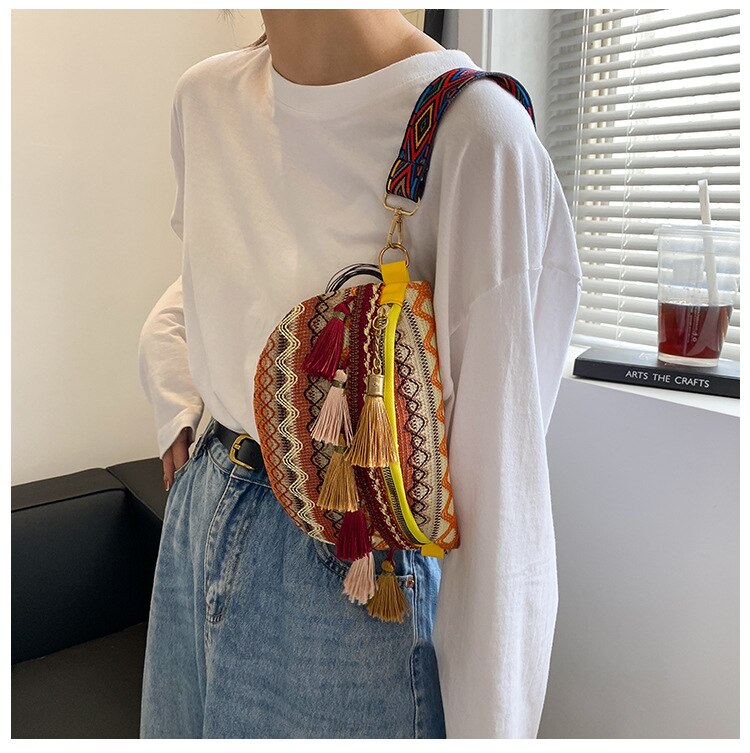 tissu ethnique vibrant