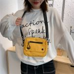 sac à bandoulière en toile jaune