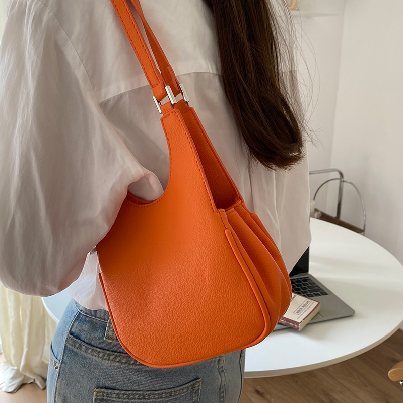 sac à bandoulière orange femme