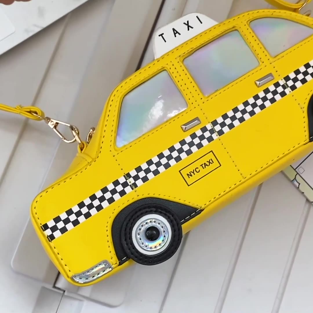 sac forme taxi jaune
