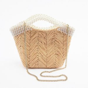 sac en paille à bandoulière