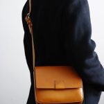 Petit sac bandoulière cuir camel