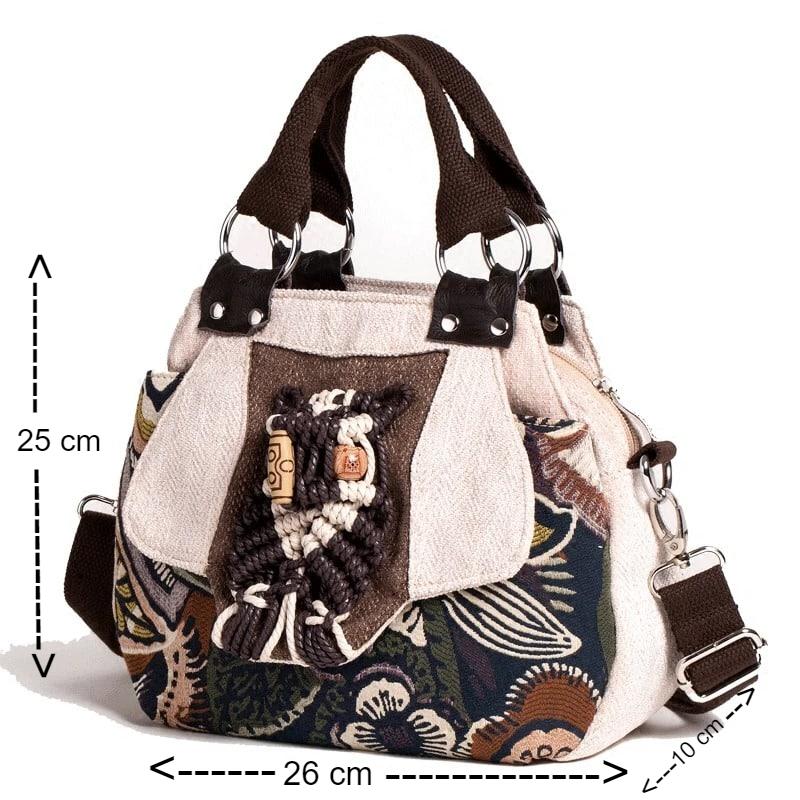 sac à bandoulière noir perlé