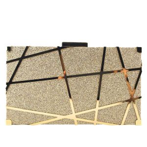 sac à paillettes doré