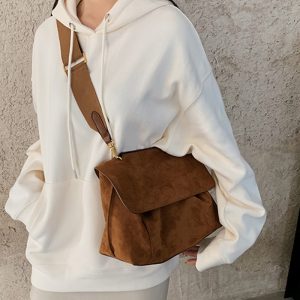 Sac Bandoulière en Daim Femme élégant