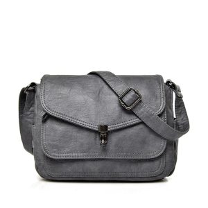 Sac Bandoulière Gris Femme