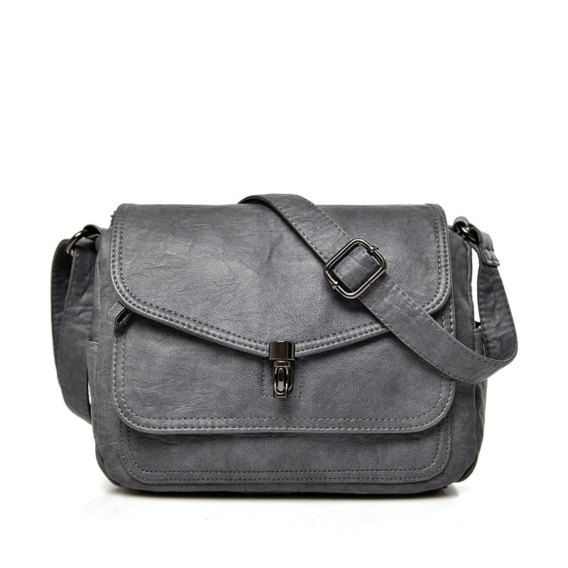 Sac Bandoulière Gris Femme