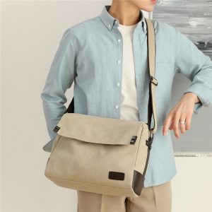 sacoche beige pour homme