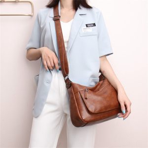 bandoulière tendance cuir camel