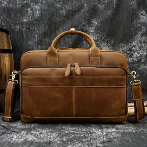 sac cartable homme en cuir
