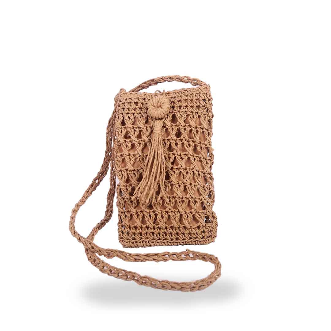 élégante pochette osier