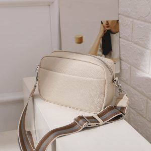sac à main bandoulière beige