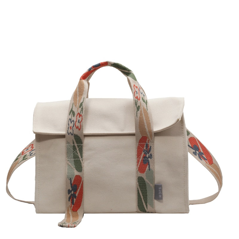 Sac Besace Toile Femme
