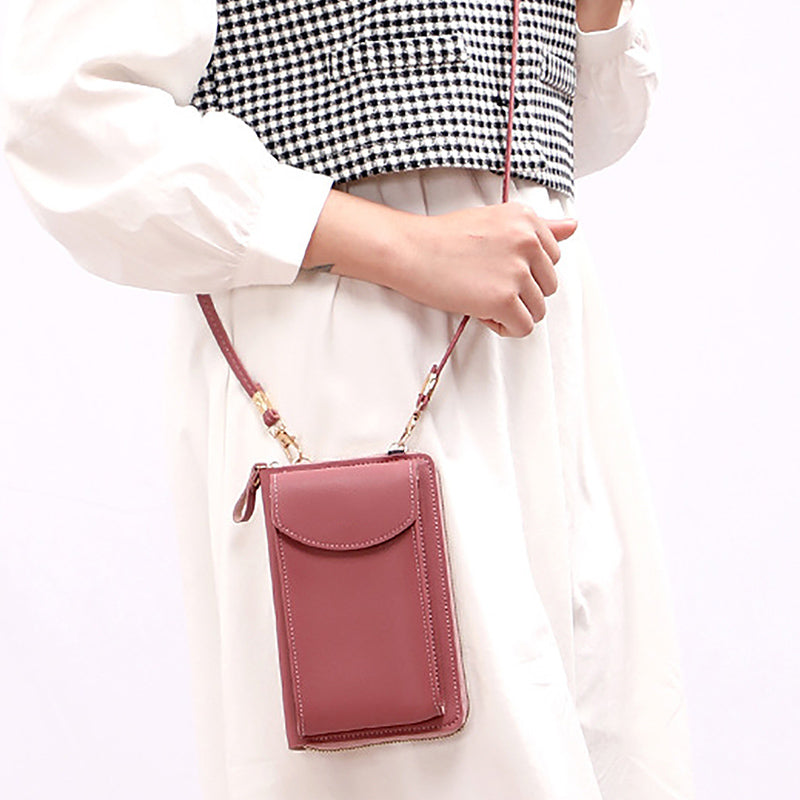 bandoulière téléphone cuir pu