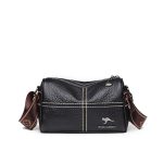 sac baguette cuir noir