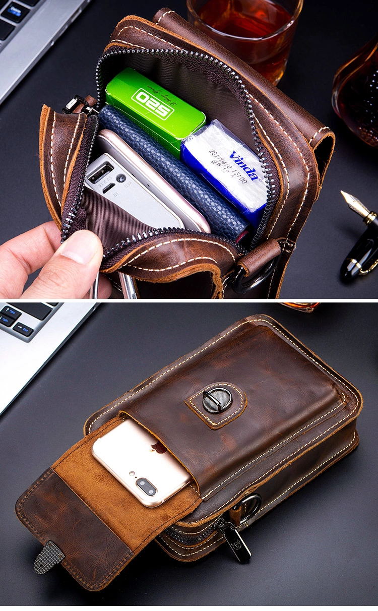 Sacoche cuir compacte