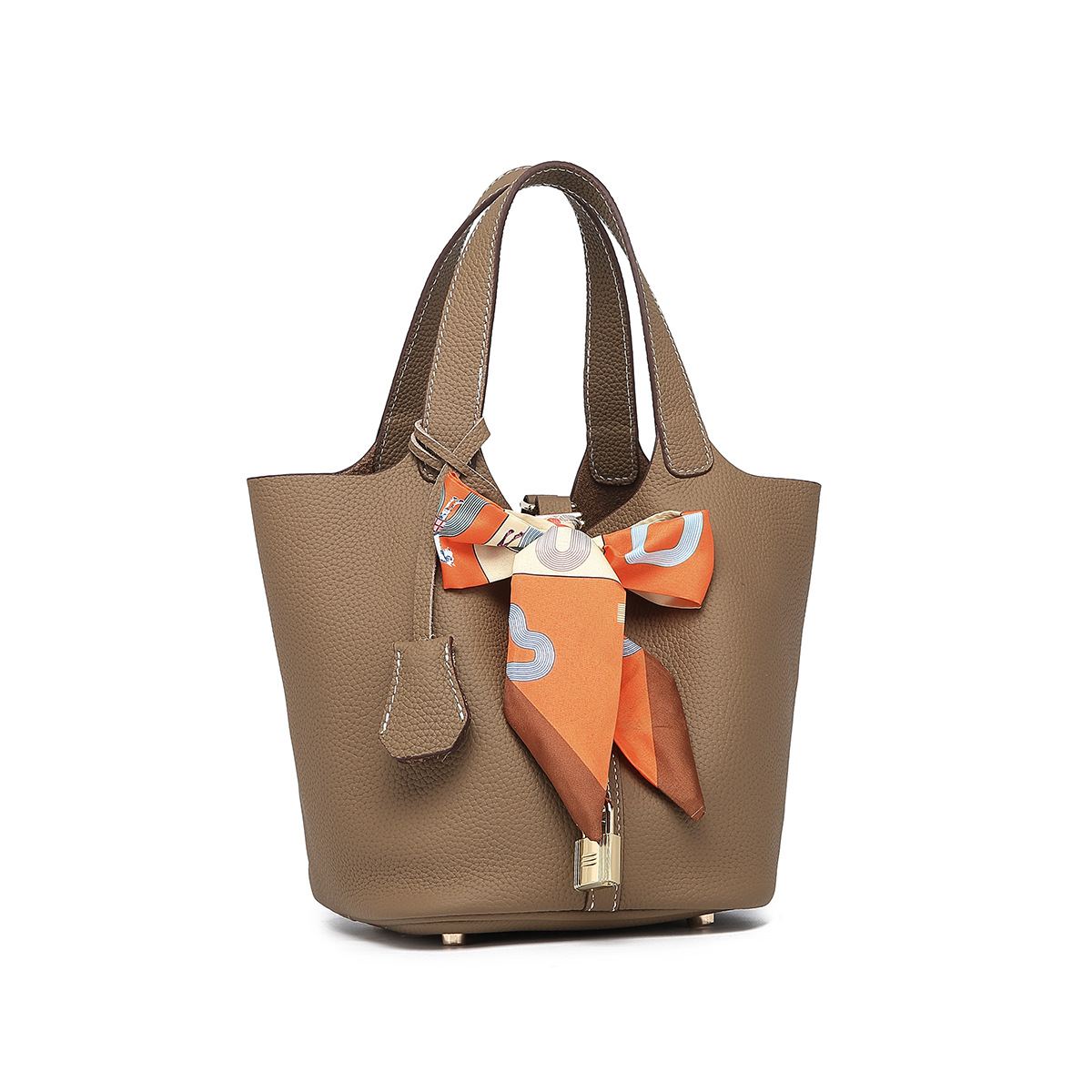 sac seau élégant en cuir