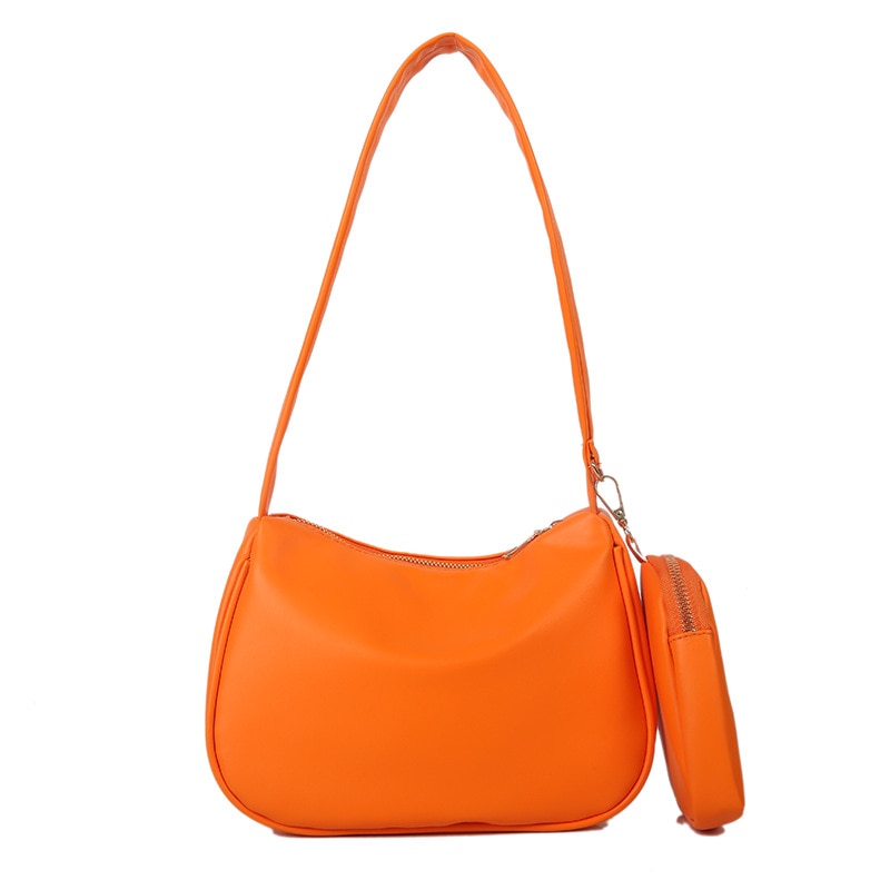 sac baguette orange
