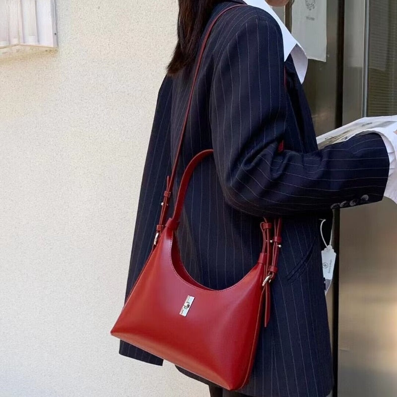 sac baguette rouge