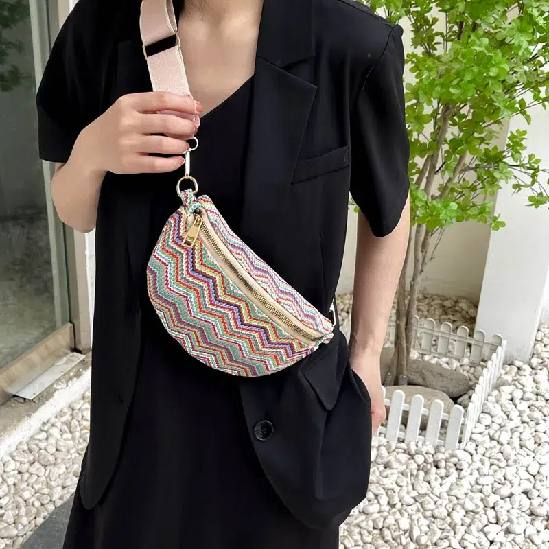 mode sac paille tressée