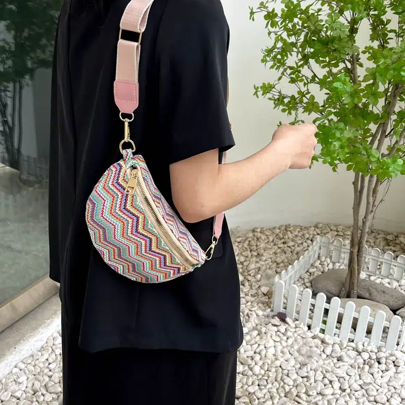 sac à bandoulière en paille