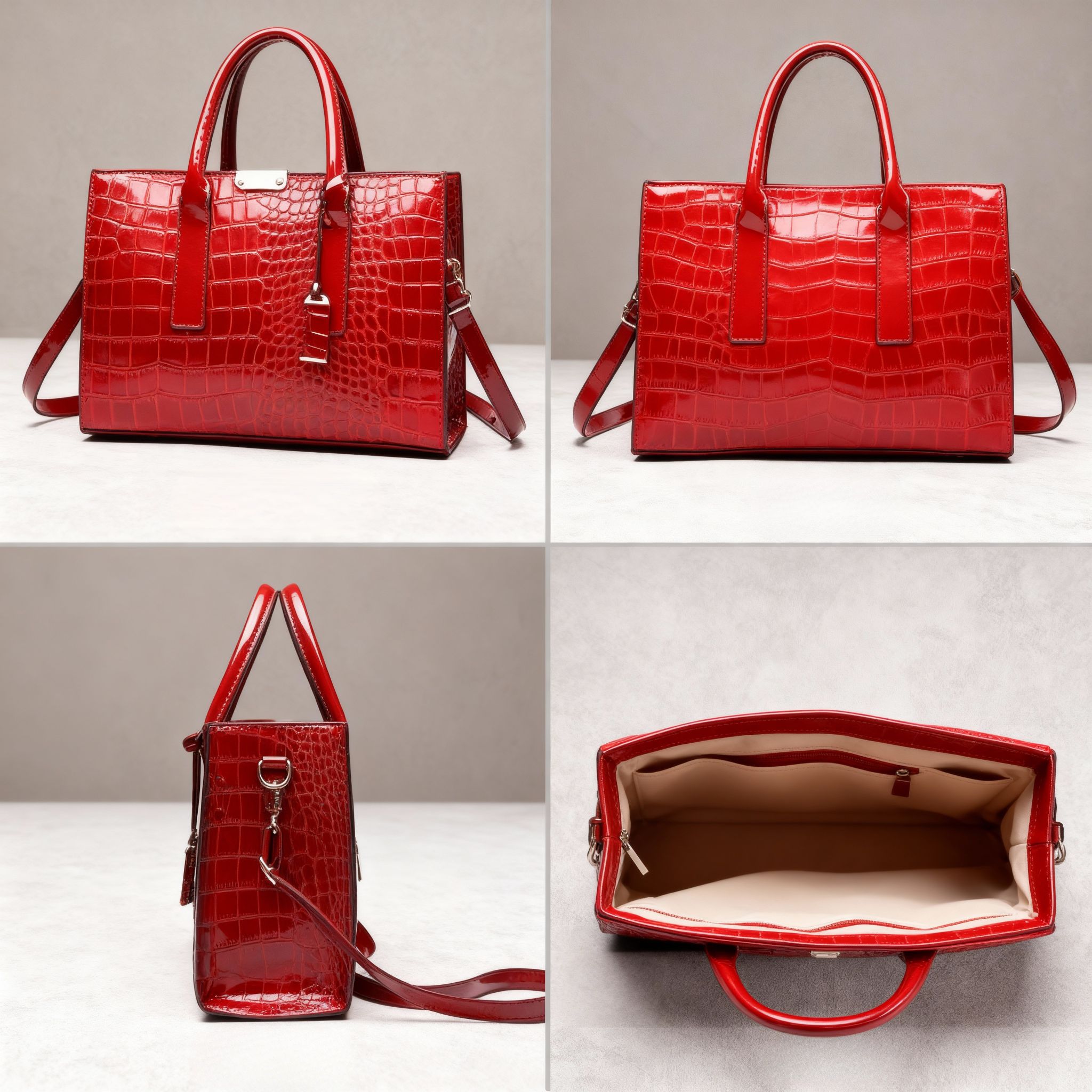 sac femme effet crocodile