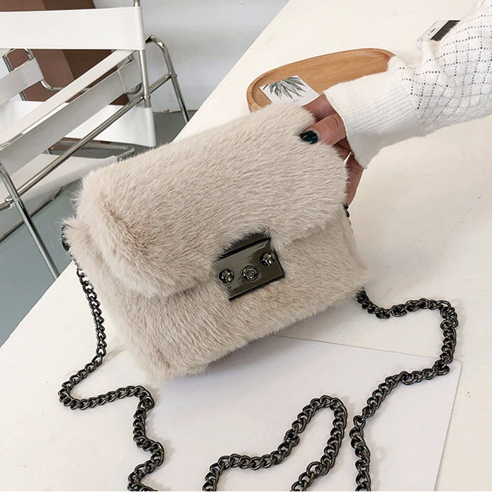 fausse fourrure beige chic